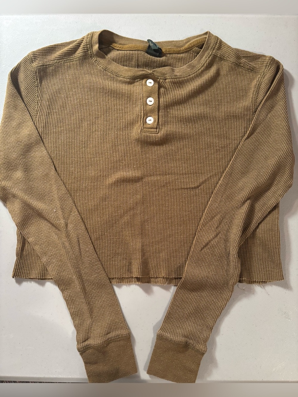 Wild Fable Ribbed Long-Sleeve Crop